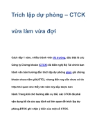 Trích lập dự phòng CTCK vừa làm vừa đợi