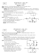 Đề thi học kì 1 Vật lý 11 2006 2007 THPT Thanh Đa TPHCM