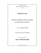 Luận văn tốt nghiệp ĐHSP PHƯƠNG TRÌNH GAUSS CODAZZI VÀ MỘT SỐ ỨNG DỤNG