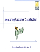 Measuring Customer Satisfaction