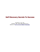 Self Discovery