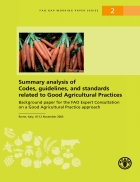 Summary analysis of Codes guidelines and standards related to GAP