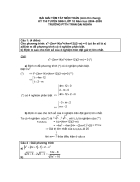 BÀI GIẢI TÓM TẮT MÔN TOÁN môn thi chung KỲ THI TUYỂN SINH LỚP 10 Năm học 2004 2005 TRƯỜNG PTTH TRẦN ĐẠI NGHĨA