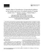 Benthic algae as bioindicators of agricultural pollution in the streams and rivers of southern Que bec