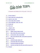 Giáo trình Toefl