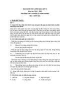ĐÁP ÁN ĐỀ THI TUYỂN SINH LỚP 10 Năm học 2004 2005 TRƯỜNG THPT CHUYÊN LÊ HỒNG PHONG Môn SINH HỌC