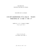 Luận văn tốt nghiệp ĐHSP Cơ sở GROBNER của đái số toàn phương đối chiếu thấp
