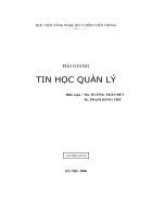 Giáo trình tin học quản lý