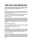 Giải cứu cuộc phỏng vấn