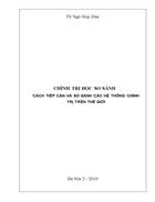 CHÍNH TRỊ HỌC SO SÁNH Cách tiếp cận và so sánh các hệ thống chính trị trên thế giới