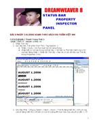 Giáo trình DREAMWEAVER8 Bài 4 Statu bar property Inspector Panel