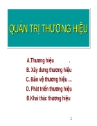 Quản trị thương hiệu