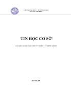 Giáo Trình Tin Học Cơ Sở cho các trường đại học khối Kinh tế Luật Y dược