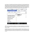 Google Translate đã hỗ trợ cho iPhone