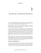 Introduction to Relational Databases