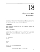 Operators and Functions