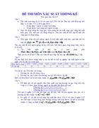 Đề thi môn xác suất thống kê 02