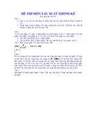 Đề thi môn xác suất thống kê 04