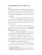 Thẩm định dự án đầu tư