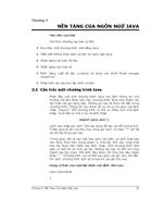 Nền tảng của ngôn ngữ java