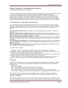 Design Clauses in Engineering Contracts Industry Standard Wordings in Comparison