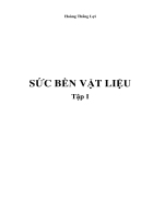 SỨC BỀN VẬT LIỆU tập 1