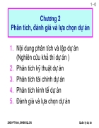 Phân tích đánh giá và lựa chọn dự án