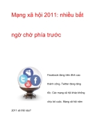 Mạng xã hội 2011 nhiều bất ngờ chờ phía trước