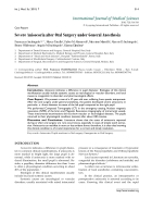 Báo cáo y học Severe Anisocoria after Oral Surgery under General Anesthesia