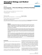 Báo cáo y học A new journal Theoretical Biology and Medical Modelling