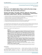 Báo cáo y học Risk Factors for Oxaliplatin Induced Hypersensitivity Reactions in Japanese Patients with Advanced Colorectal Cance