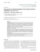 Báo cáo y học Endoscopic thoracic laminoforaminoplasty for the treatment of thoracic radiculopathy report of 12 case