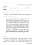 Báo cáo y học Complications after spacer implantation in the treatment of hip joint infections