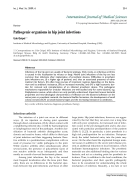 Báo cáo y học Pathogenic organisms in hip joint infections