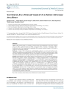 Báo cáo y học Trace Elements Heavy Metals and Vitamin Levels in Patients with Coronary Artery Diseas