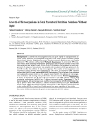 Báo cáo y học Growth of Microorganisms in Total Parenteral Nutrition Solutions Without Lipid