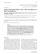 Báo cáo y học Intrathecal siRNA against Toll like receptor 4 reduces nociception in a rat model of neuropathic pain