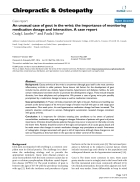 Bao cao y hoc An unusual case of gout in the wrist the importance of monitoring medication dosage and interaction A case report