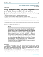 Báo cáo y học Effects of Expanded Human Adipose Tissue Derived Mesenchymal Stem Cells on the Viability of Cryopreserved Fat Grafts in the Nude Mous