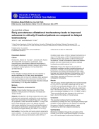 Báo cáo khao học Early percutaneous dilatational tracheostomy leads to improved outcomes in critically ill medical patients as compared to delayed tracheostomy