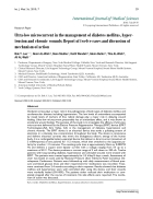 Báo cáo y học Ultra low microcurrent in the management of diabetes mellitus hypertension and chronic wounds Report of twelve cases and discussion of mechanism of action