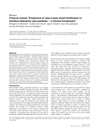 Báo cáo y học Clinical review Treatment of new onset atrial fibrillation in medical intensive care patients a clinical framework