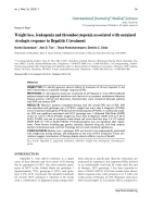 Báo cáo y học Weight loss leukopenia and thrombocytopenia associated with sustained virologic response to Hepatitis C treatmen