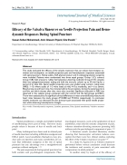 Báo cáo y học Efficacy of the Valsalva Maneuver on Needle Projection Pain and Hemodynamic Responses During Spinal Puncture