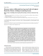 Báo cáo y học Microarray Analysis of Differential Gene Expression Profile in Peripheral Blood Cells of Patients with Human Essential Hypertension