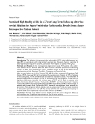 Báo cáo y học Sustained High Quality of Life in a 5 Year Long Term Follow up after Successful Ablation for Supra Ventricular Tachycardia Results from a large Retrospective Patient Cohort