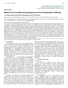 Bao cao y hoc Maternal use of Loratadine during pregnancy and risk of hypospadias in offspring