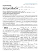 Báo cáo y học Application of Small Angle X ray Scattering SAXS for Differentiation between Normal and Cancerous Breast Tissue