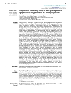 Báo cáo y học Study of urban community survey in India growing trend of high prevalence of hypertension in a developing country