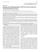 Bao cao y hoc Association of the T 294C polymorphism in PPAR δ with low HDL cholesterol and coronary heart disease risk in women